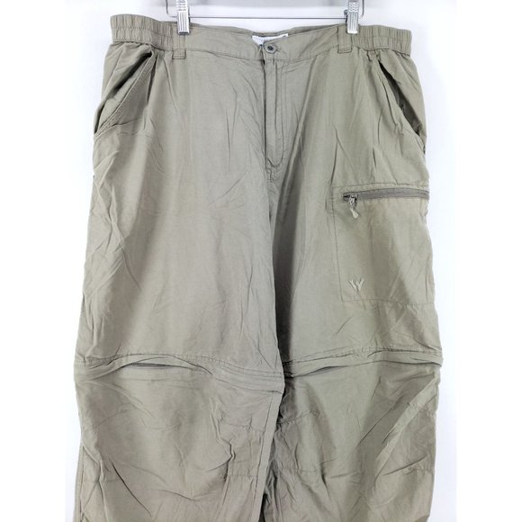 White Sierra Insect Shield Convertible Pants Men's Size XXL Tan - Picture 2 of 8